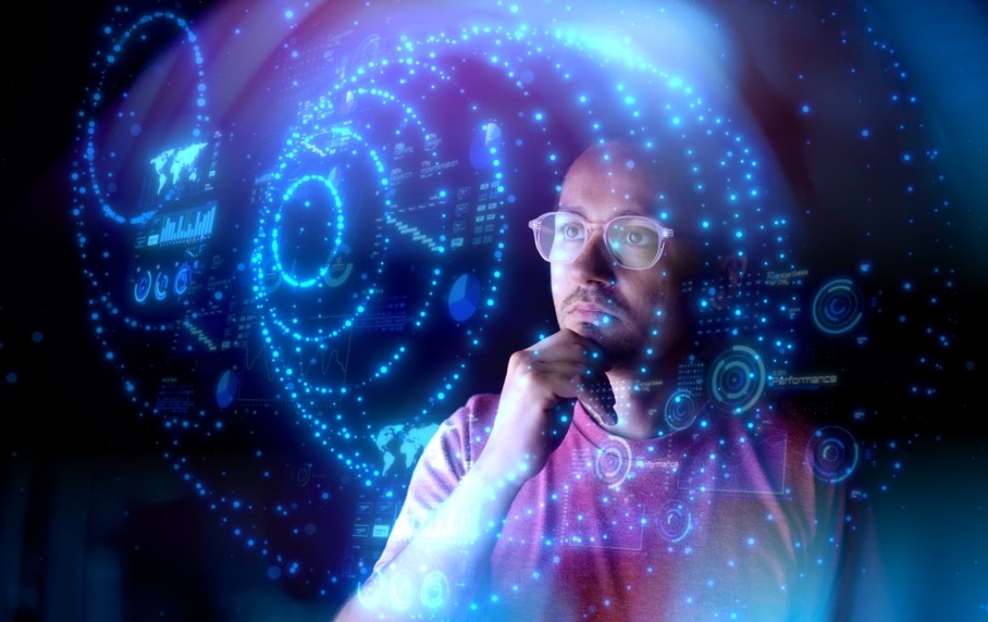 Man,Look,At,The,Dashboard,With,Graphs,And,Charts.,Concept Man,Look,At,The,Dashboard,With,Graphs,And,Charts.,Concept