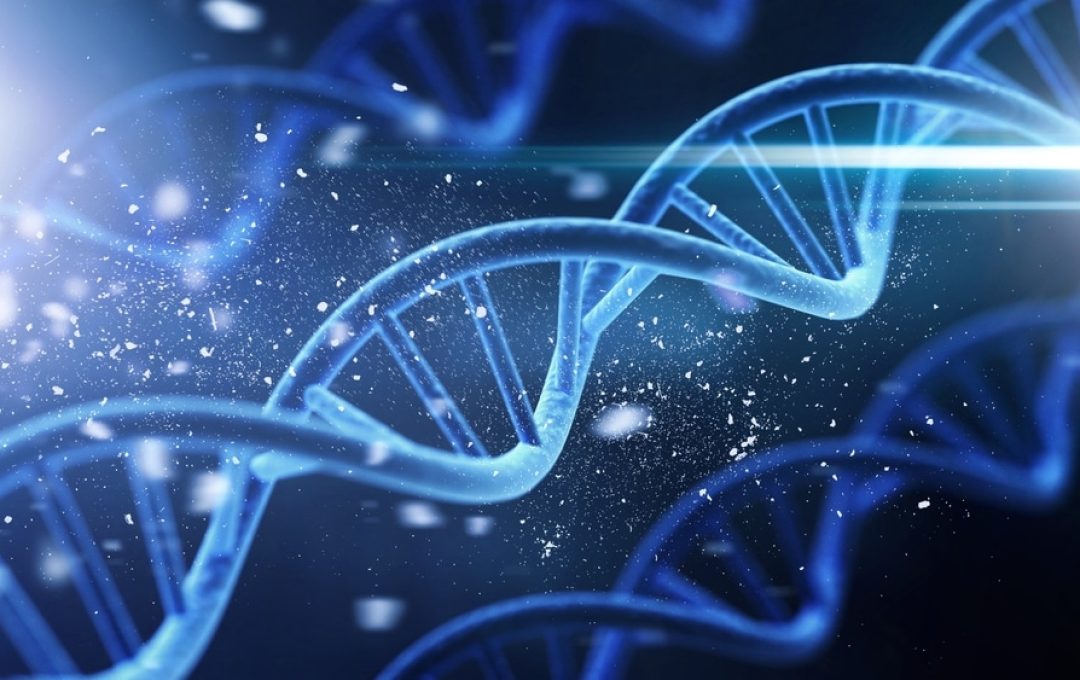 Spiral,Dna,Double,Helix,Structure,On,Blue,Background. Spiral,Dna,Double,Helix,Structure,On,Blue,Background.